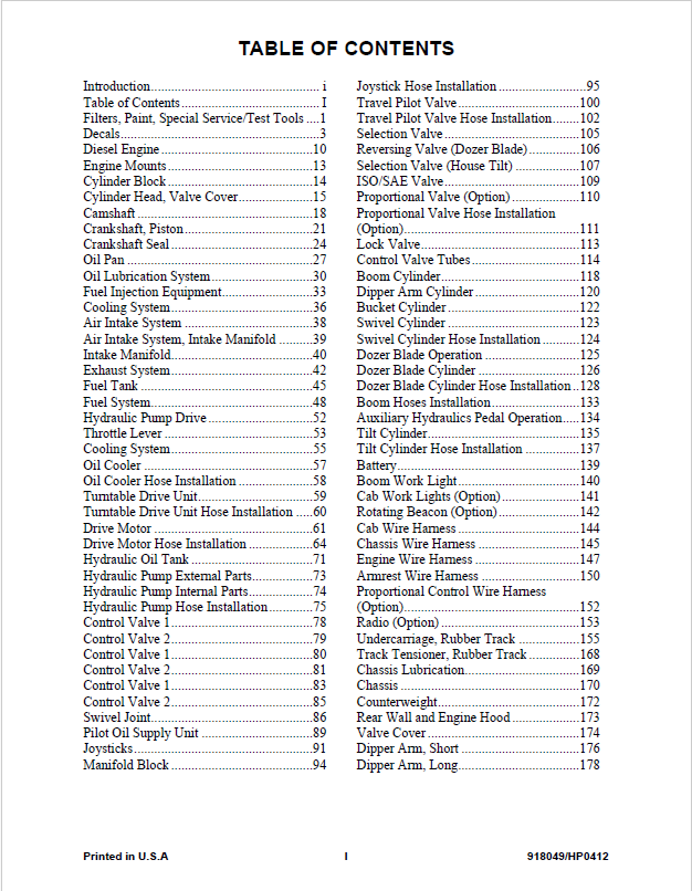 MUSTANG Compact Excavator 3503/3703 Parts Catalog & Repair Guide PDF