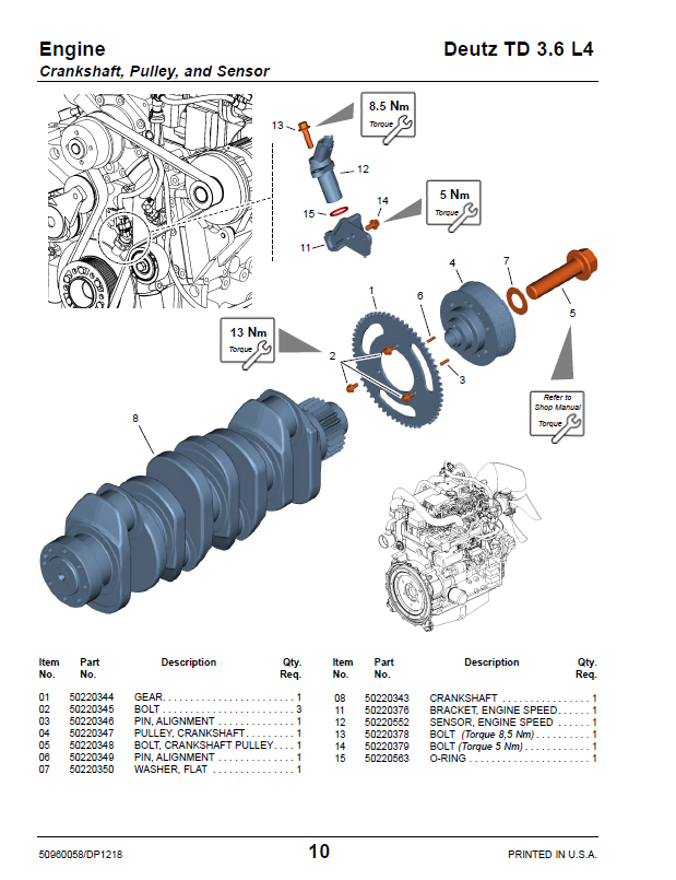 MUSTANG Compact Track Loader RT250 RT255 Parts Manual PDF 50960058