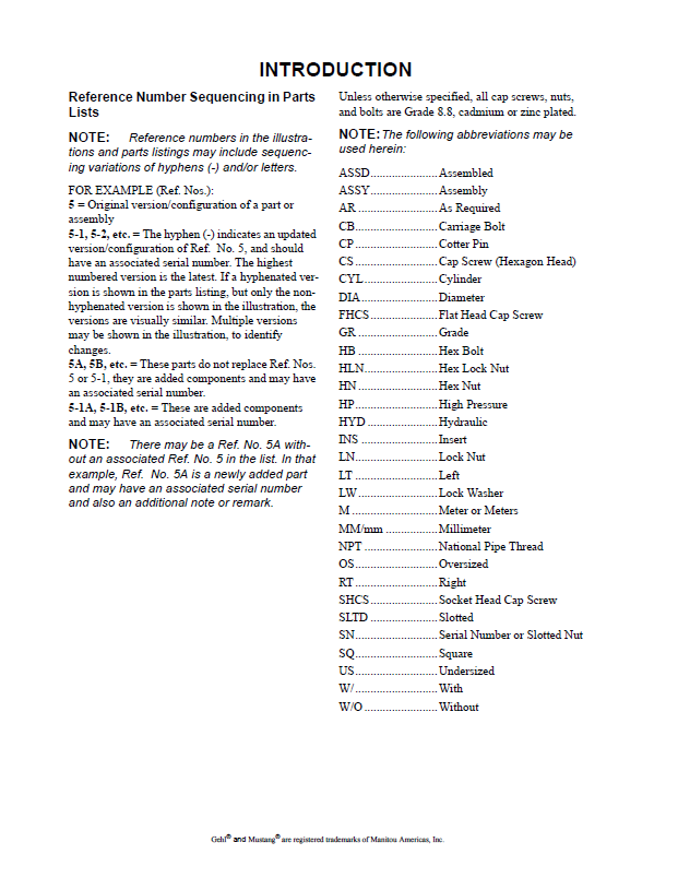 MUSTANG Engine 3TNV74F-SPBV Parts Manual 50940298 PDF