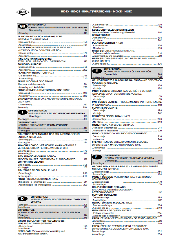 MUSTANG SPICER MT 6017 Service Manual 913296B Complete PDF