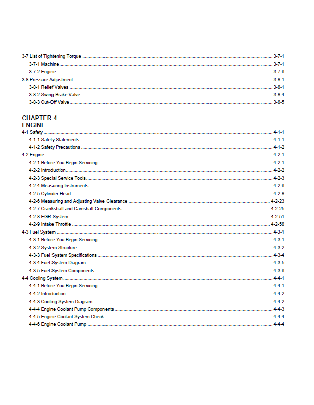MUSTANG Z45 GEN2 Compact Excavator Workshop Service Manual 50940272