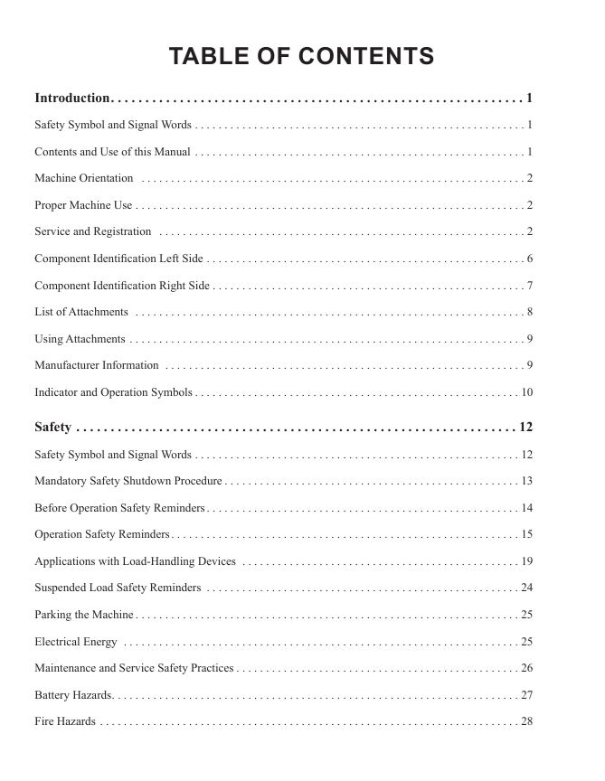 Manitou MTA 12055 Series 3 Telescopic Handler Service Manual