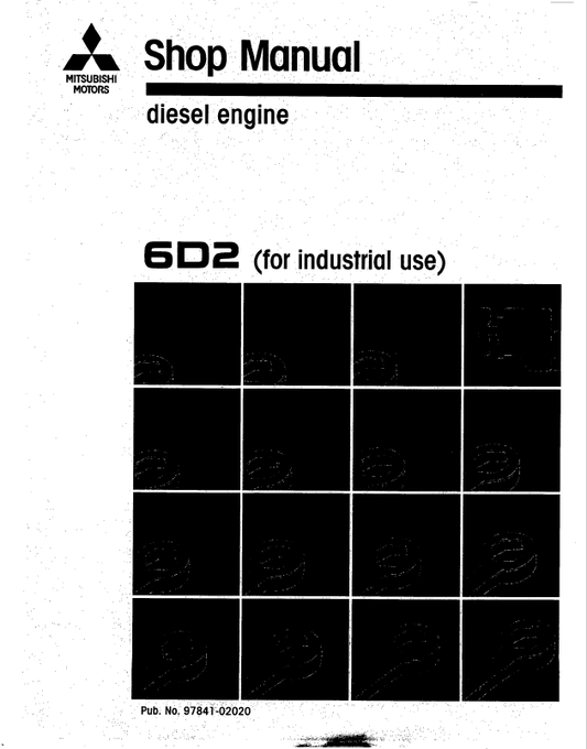 Mitsubishi 6D2 Diesel Engine Service & Repair Manual PDF
