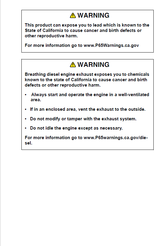 Mustang 106, 206, 306, 406 & 506 Loader Manual PDF 50940661