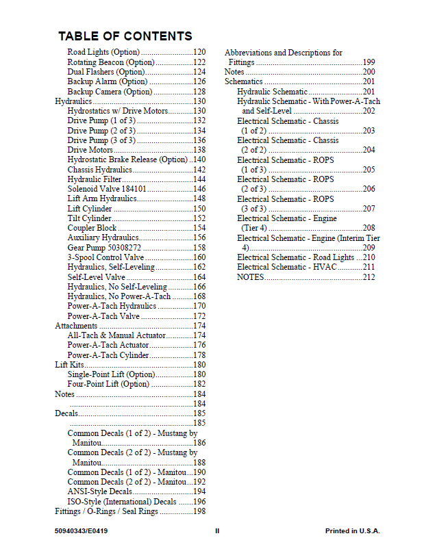Mustang 1350R X-Series Parts Catalog Manual | OEM PDF Guide