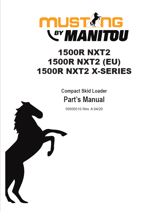 Mustang 1500R NXT2 & X-Series Parts Catalog Manual (PDF)