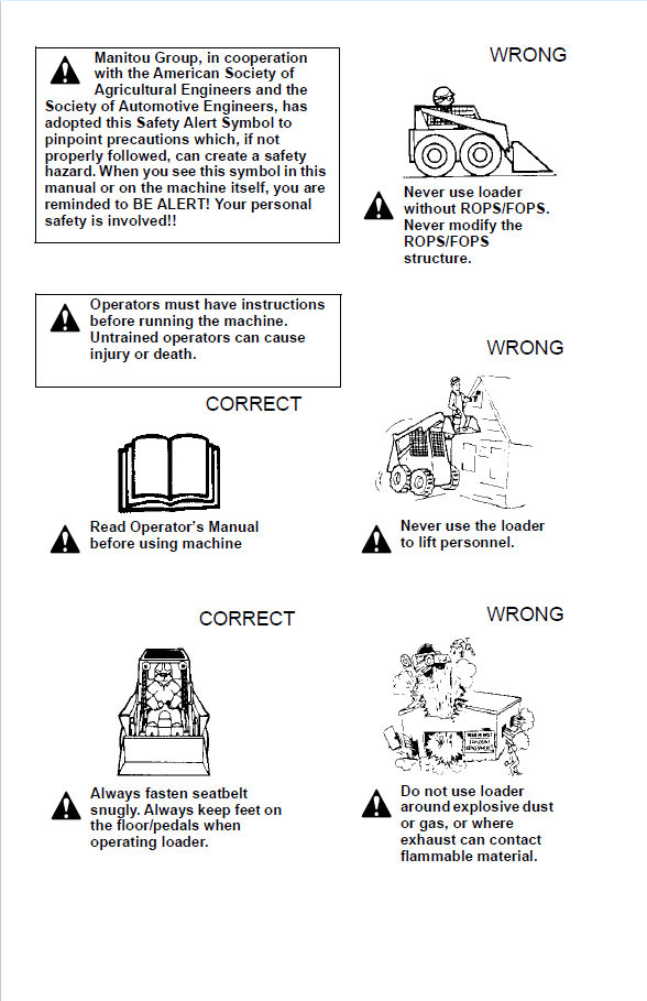 Mustang 1900R / 2200R / 2600R X-Series Skid-Steer Maintenance & User Guide