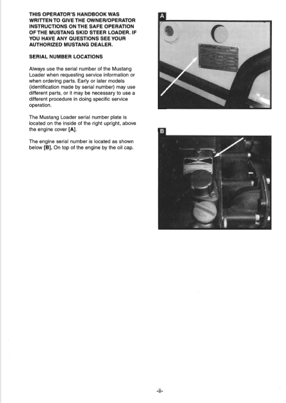 Mustang 2040-2050 Skid Steer Loader Operator Guide 000-24996 PDF
