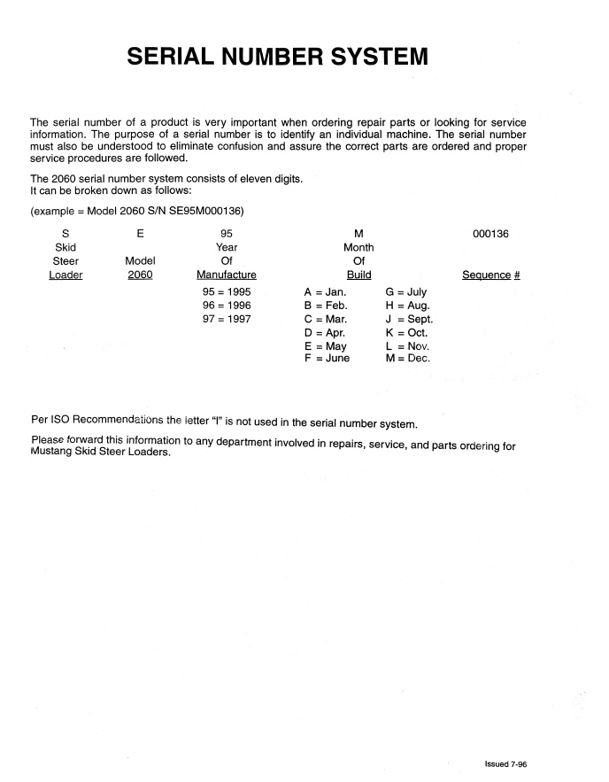 Mustang 2060 Repair & Maintenance Manual 001-16966 PDF