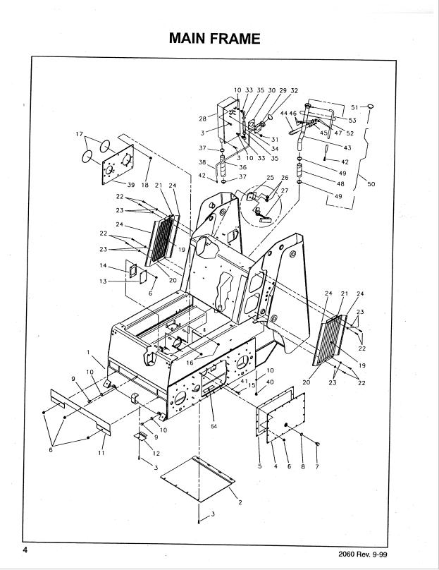 Mustang 2060 Skid Steer Loader 000-93966 Parts Manual Download