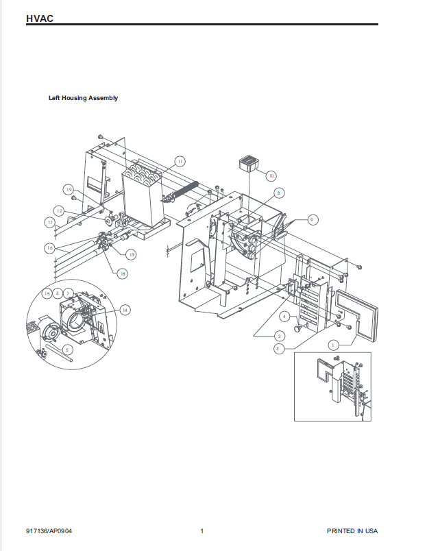 Mustang 2064 2074 HVAC Parts Listing Supplemental Catalog Manual PDF Download