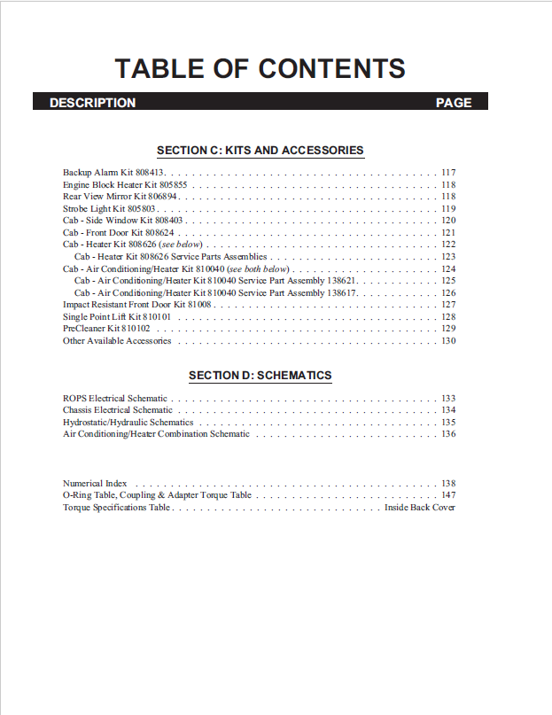 Mustang 2095/2105 Skid Steer Parts Catalog & Illustrated Manual PDF