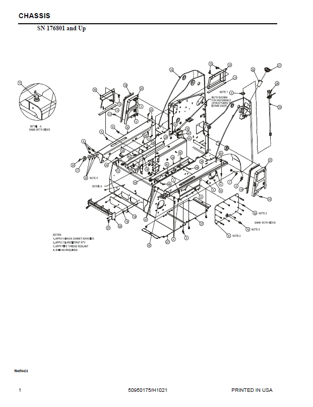 Mustang 2600R X-Series Skid-Steer Loader Parts Manual - 50950175 PDF