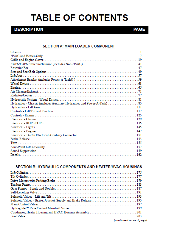 Mustang 3300V NXT2 Skid Steer Loader Spare Parts Manual - 50950151