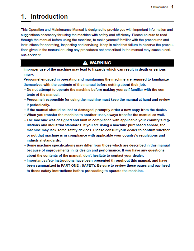 Mustang 350Z NXT2 Compact Excavator Operation & Maintenance Manual