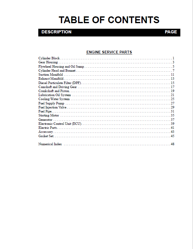 Mustang 3TNV88C-KMSV/ST5 Loader Parts Catalog Manual 50950305