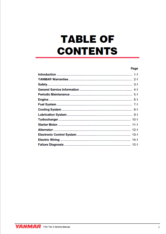Mustang 3TNV88C 4TNV98CT Workshop Service Manual Download PDF