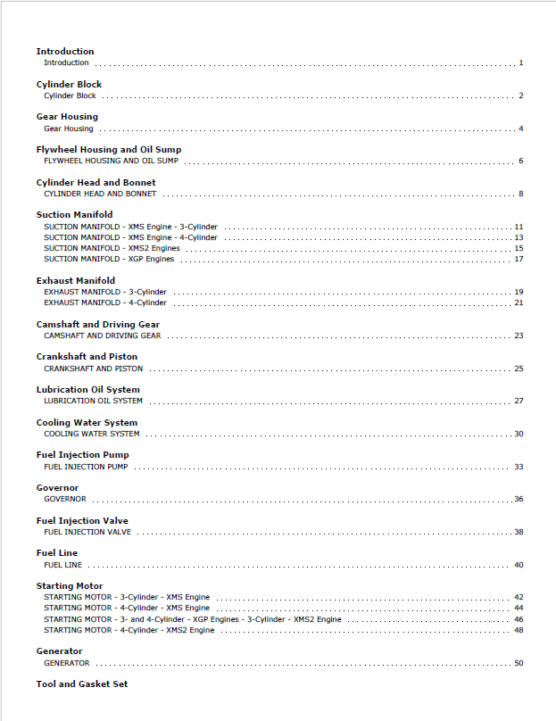 Mustang 3TNV88XMS 23TNV88XGP 4TNV88XMS Parts Manual PDF
