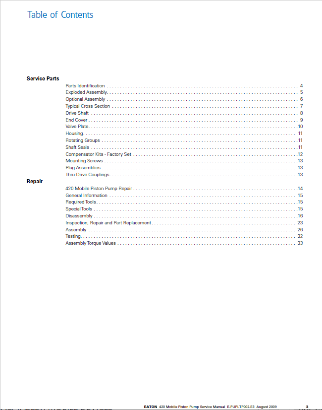 Mustang 420 Eaton Service Manual 50950145 – Repair Guide PDF