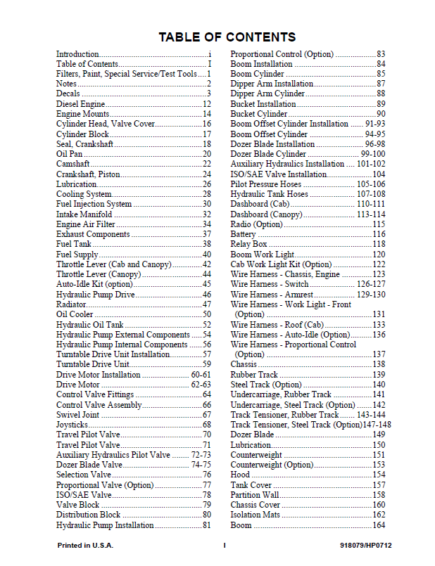 Mustang 5003ZT Excavator Parts Catalog 918079 Complete PDF Manual
