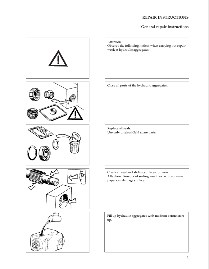 Mustang 519 A4VG 40-56 Series 3.2 Pump Service Manual