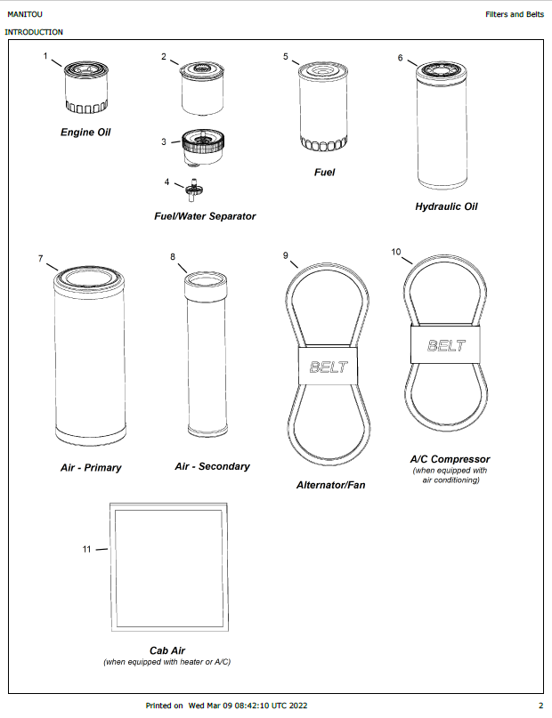Mustang 519 Telehandler Repair & Parts Manual 913340 PDF Download
