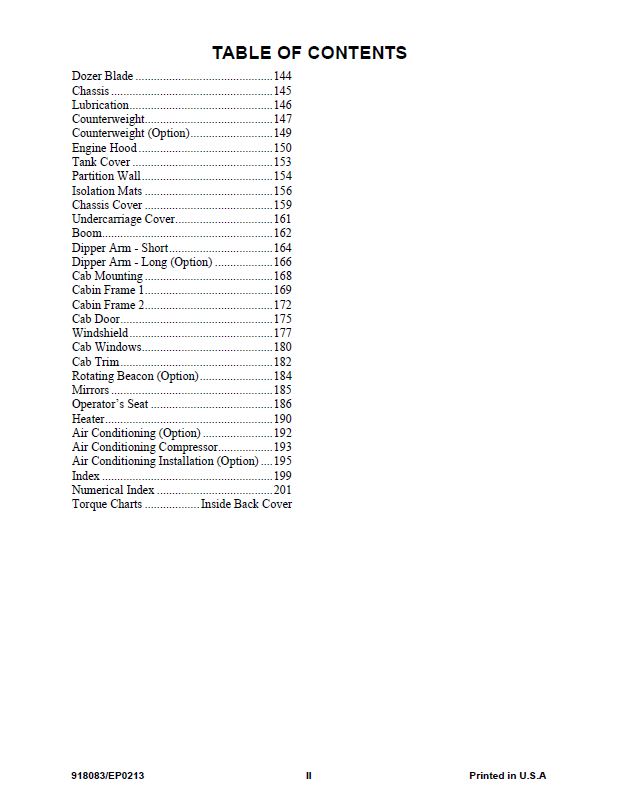 Mustang 7503ZT Excavator Parts Catalog Manual | Engine Tier III PDF