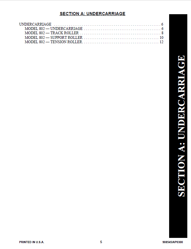 Mustang 8002 Excavator Parts Book 000-11002 – Complete PDF Manual