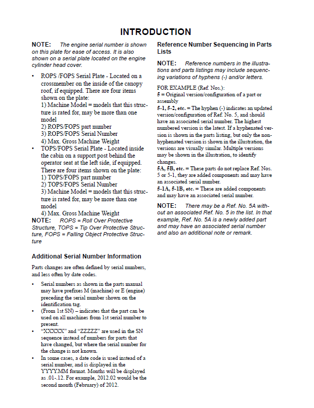 Mustang 800Z Equipment Parts Catalog Manual 50940215 PDF