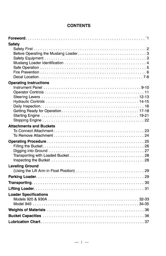 Mustang 900 Skid Steer Operator Manual PDF | Operation & Maintenance Guide