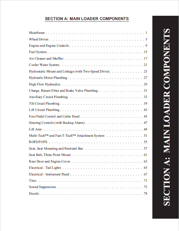Mustang 917028 Parts Catalog PDF for 2064 & 2074 Skid-Steer Loaders