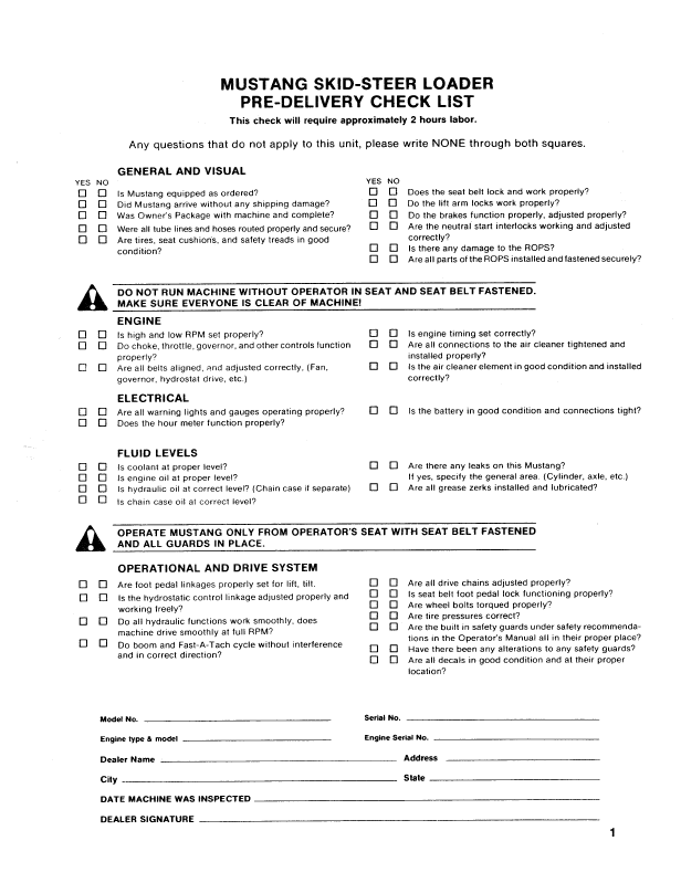 Mustang 940 Skid Steer Loader Manual 000-11883 – Operation & Maintenance Guide