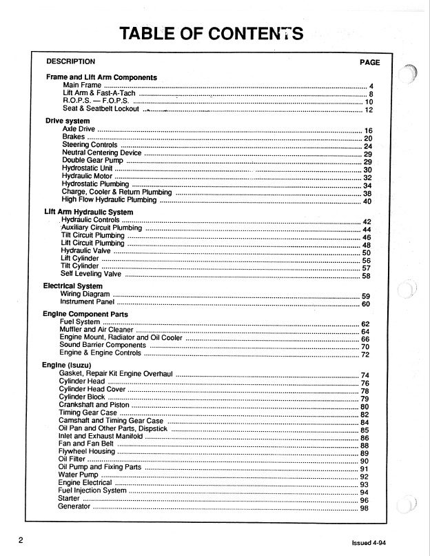 Mustang 960 Loader Parts Catalog 000-45884 – Detailed PDF Manual