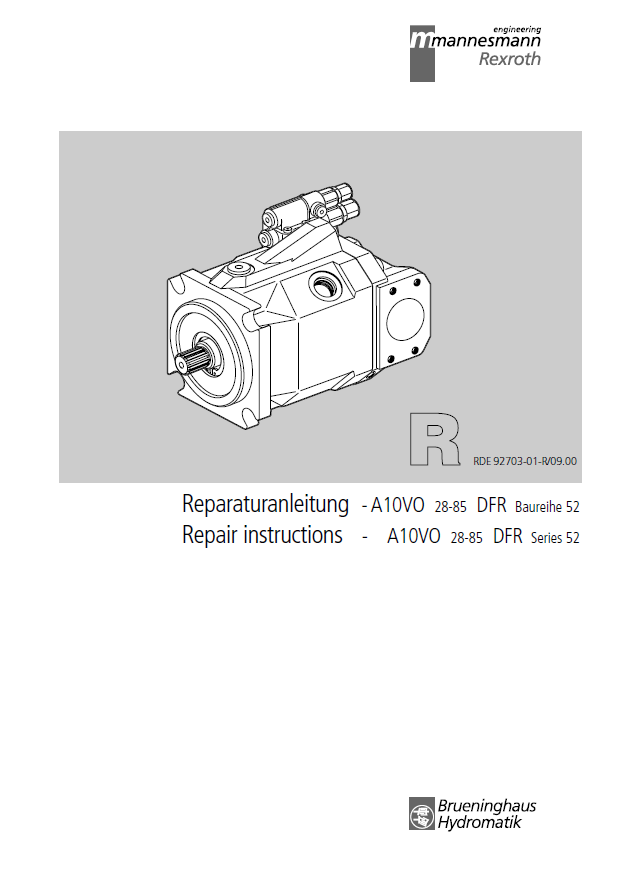 Mustang A10VO Repair Manual 915171 PDF – Complete Service Guide