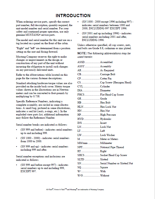 Mustang AL 406 Loader Parts Manual 918337 – Complete PDF Catalog