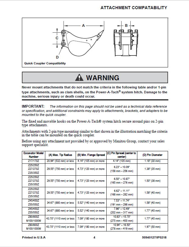 Mustang Compact Excavator 50940127I Parts Catalog & Repair Reference PDF
