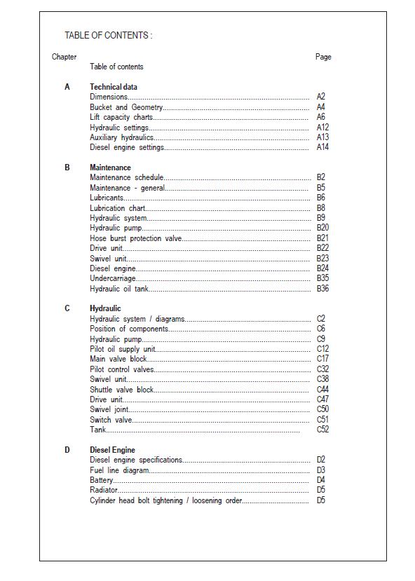 Mustang Compact Excavator ME5002 ME6002 ME6502 Maintenance Manual 918172