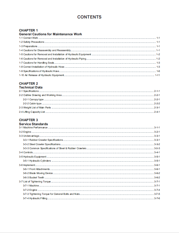 Mustang Compact Excavator Z27-270Z Z35-350Z Service Manual Download
