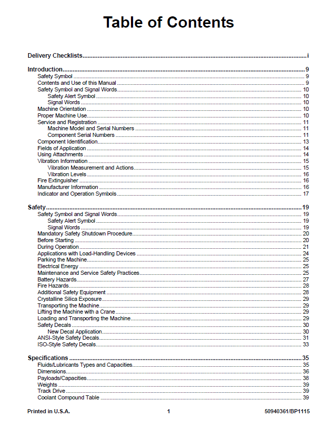 Mustang Compact Track Loader 1750RT 2100RT 2500RT Operator Guide PDF