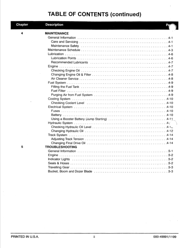 Mustang Crawler Excavator 1402RD-2202RD Operator & Safety Manual