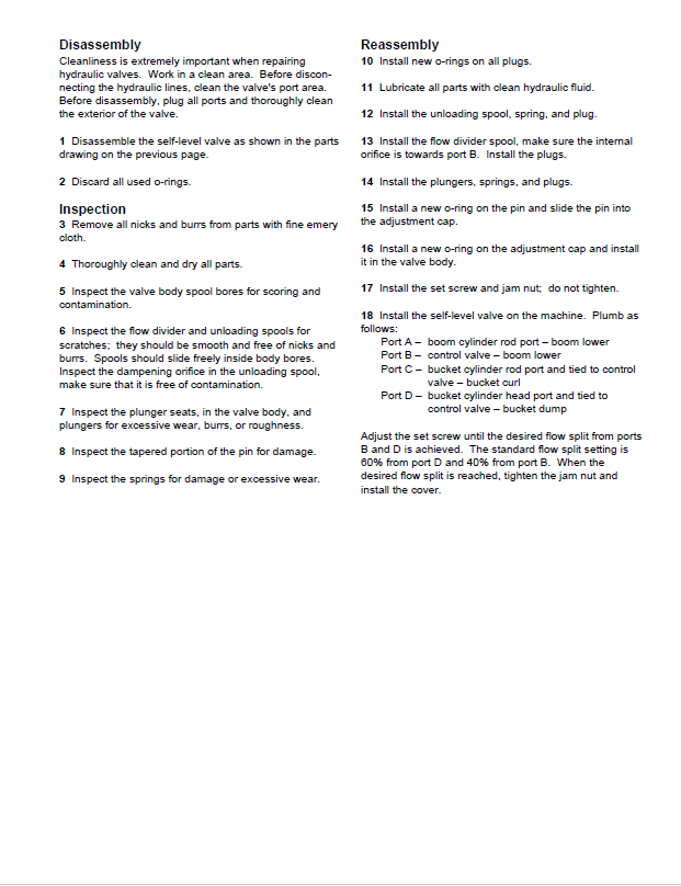 Mustang Eaton Inline Self-Level Valve 915184 Repair Guide PDF