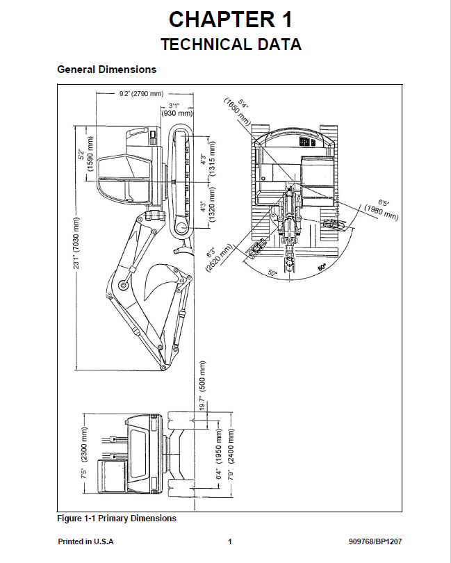Mustang ME12002 Compact Excavator Maintenance & Troubleshooting Manual PDF
