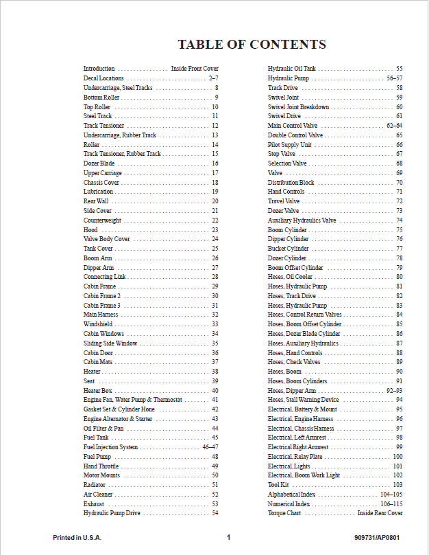 Mustang ME12002 Compact Excavator OEM Parts Catalog PDF Manual