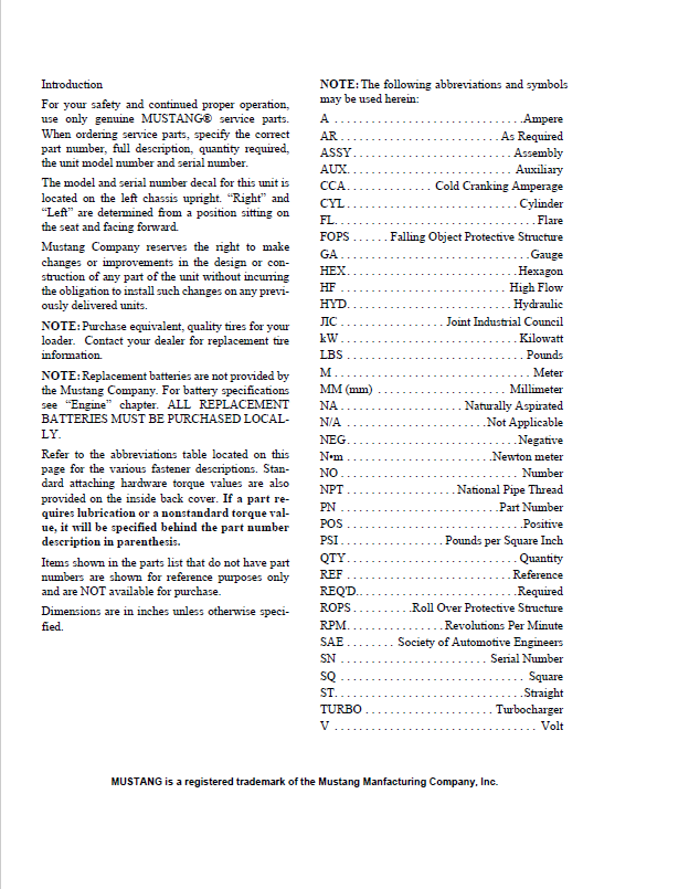Mustang ME12002 Excavator Parts Manual 918054 – Complete PDF Catalog