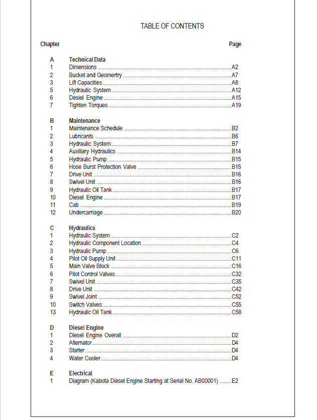 Mustang ME2503-3703 Excavator Repair & Service Manual 918149 Download