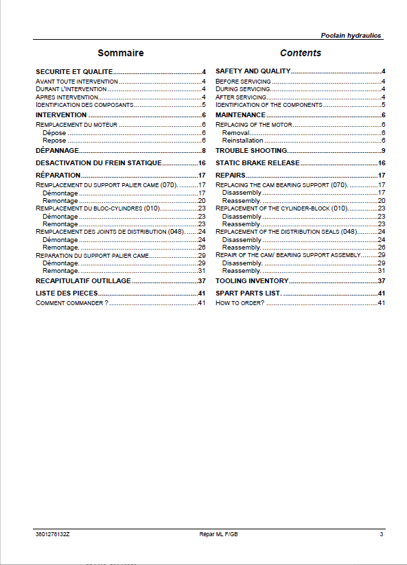 Mustang ML06 Hydraulic Motor Workshop Repair Manual PDF 917120