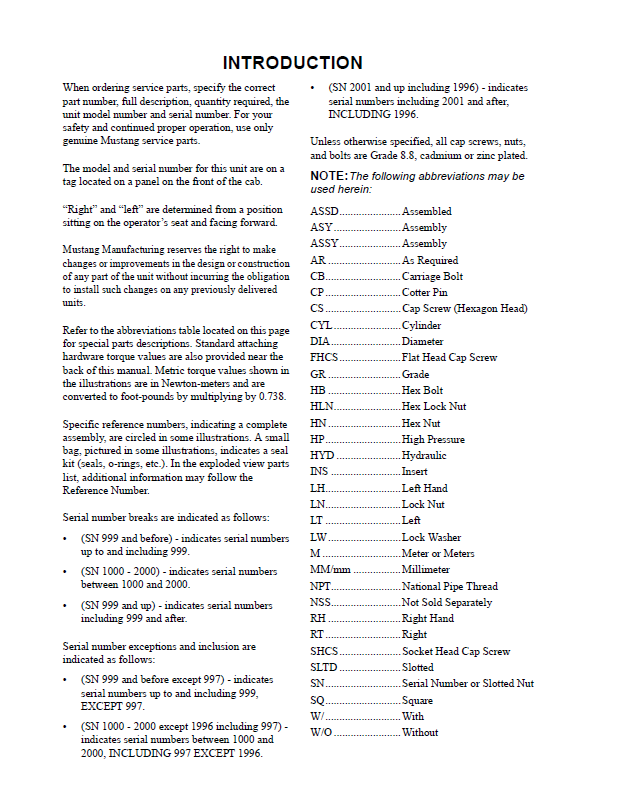 Mustang ML28 Loader Parts Catalog Manual 918132 – Complete PDF Guide