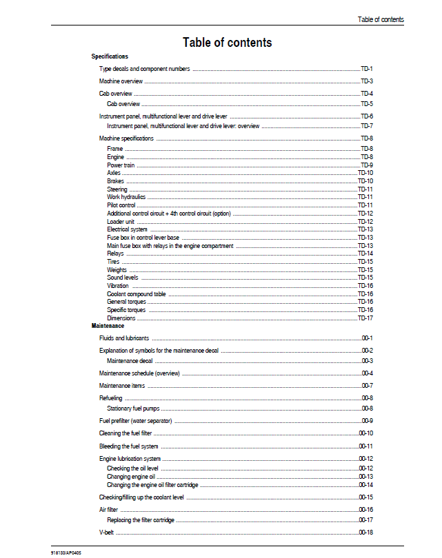 Mustang ML28 Wheel Loader Workshop & Service Repair Manual 918133 PDF