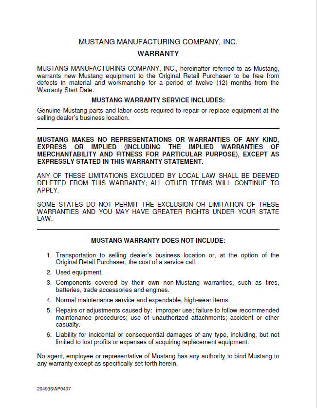 Mustang ML360 Loader Manual 918293 – Operation & Maintenance Guide PDF