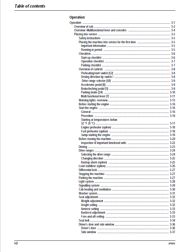 Mustang ML42 Wheel Loader 909889 User and Maintenance Manual